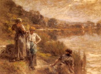 Washerwomen by the Banks of the Marne II